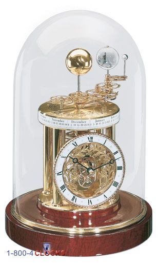 Hermle Astrolabium Specialty Clock Mahogany Base