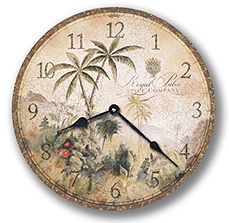 Howard Miller Royal Palm Spice Co. Wall Clock