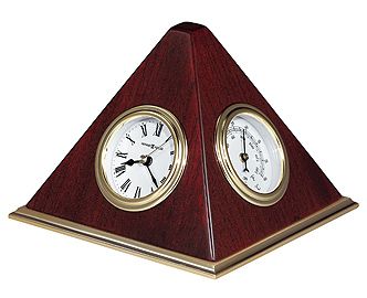 Howard Miller Rosewood Pyramid Table Clock