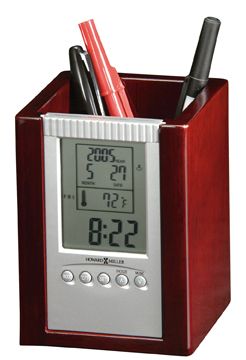 Howard Miller Pencil Caddy III Pen & Pencil Holder Clock