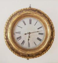 1850 Rare Antique Chauncey Jerome Wall Gallery Clock
