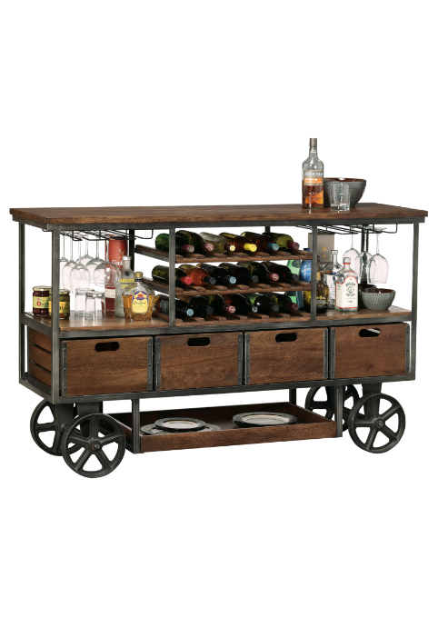 Howard Miller Budge Wine and Bar Cabinet Cart