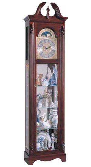 Ridgeway Richwood Curio Grandfather Clock