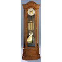 Kieninger Rustic Oak Curio Floor Clock