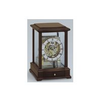 Kieninger Antique Walnut Finish Mantel Clock