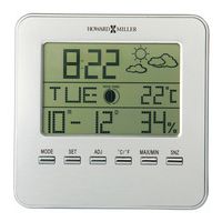 Howard Miller Weather View LCD Alarm Clock